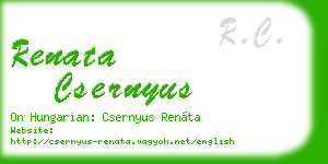 renata csernyus business card