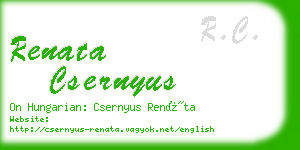 renata csernyus business card